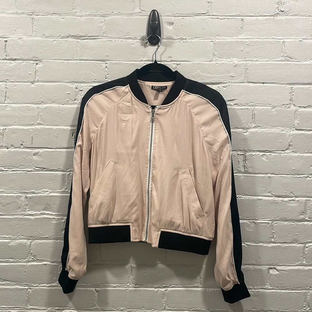 Lightweight Bomber-Inspired Cropped Jacket from Express!